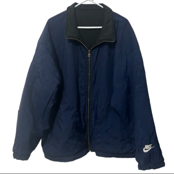 Nike Reversible 90’s Vintage puffy big logo swoosh mens jacket unisex size XL - Picture 7 of 16